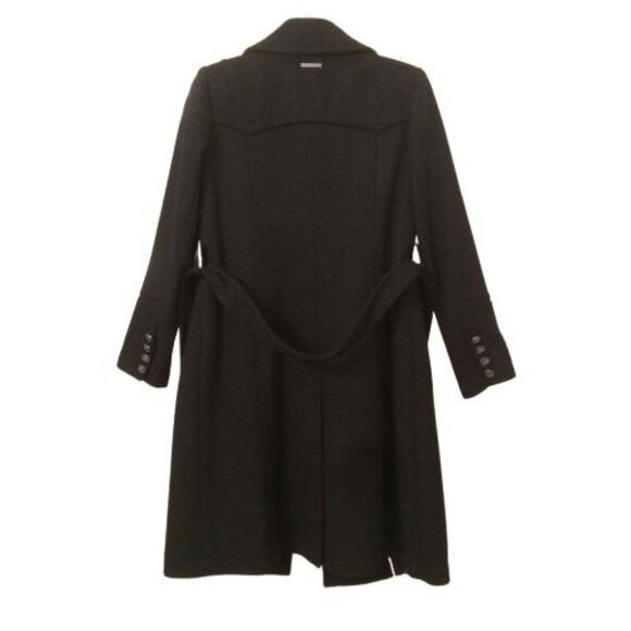 VINCE CAMUTO | Double Breasted Wool Blend Belted Heavy Trench Coat Winter Jacket - Picture 3 of 16